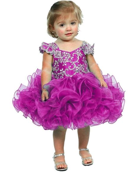

custom made blue little girl flower girl dress baby girl infant toddler birthday pageant dress short length ruffled fashion ball gown, White;red