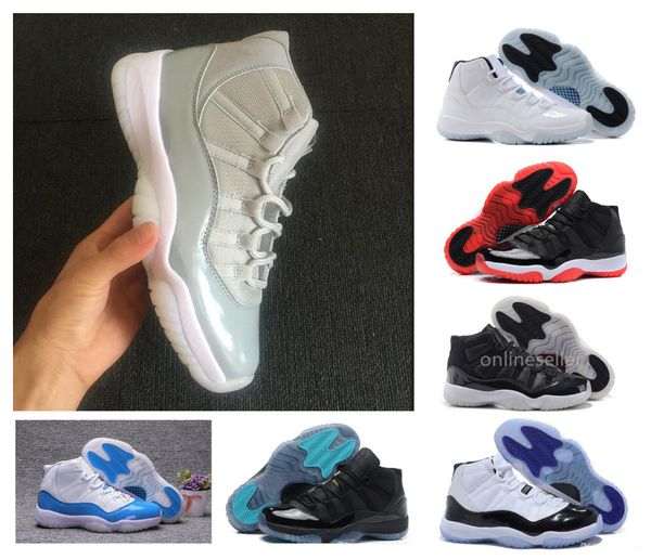 

11 space jam bred gamma blue concord infrared varsity red legend blue 11s designer new women men basketball shoes for sale