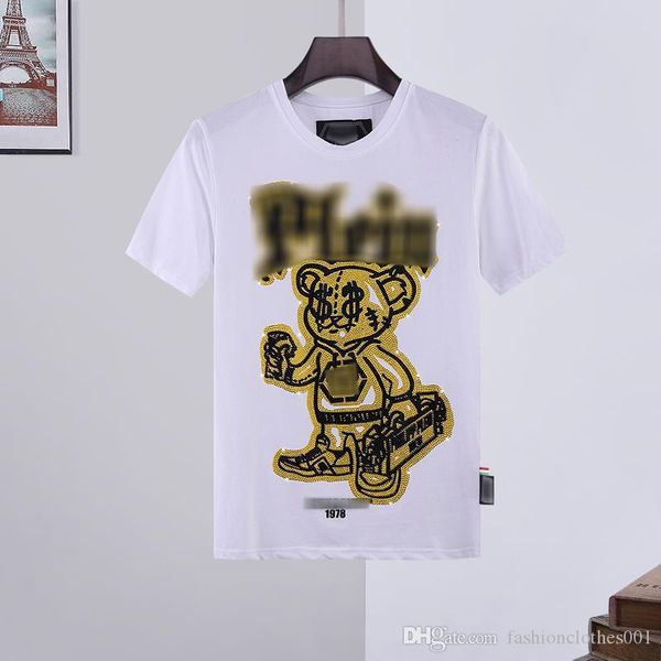 

mens designer t shirts mens skull t-shirt printing t shirt tees women dresses phillip plain phillip plain pp yy33, Black;brown