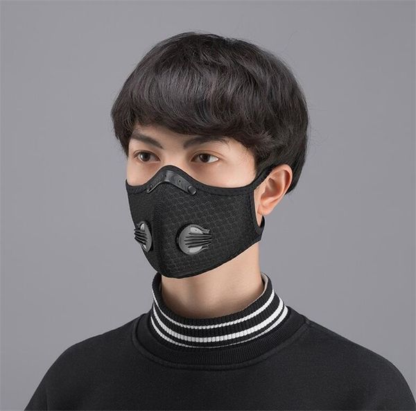 

50 1pcs gasket four-layer waterproof breathable dust-proof anti-fog mask replacement protective urfo #qa294, Black