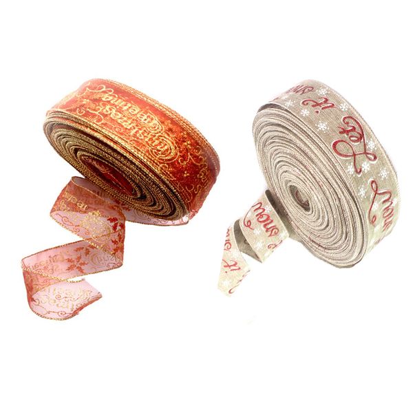 

2 meters christmas tree decorations diy handmade ribbon christmas decoration ribbon