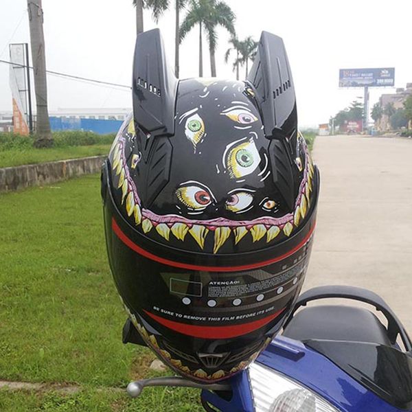 

full face single lens racing helmet safety motorcycle helmets strong resistance off road helmet dot approved