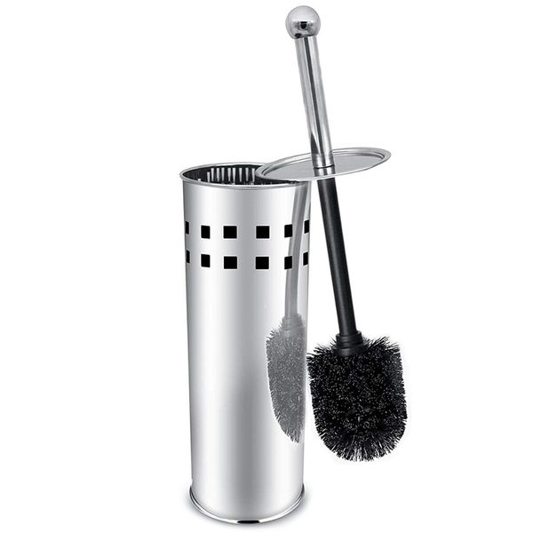 

toilet brush and holder, 304 bamboo charcoal stainless steel toilet brush for bathroom storage and organization - space saving