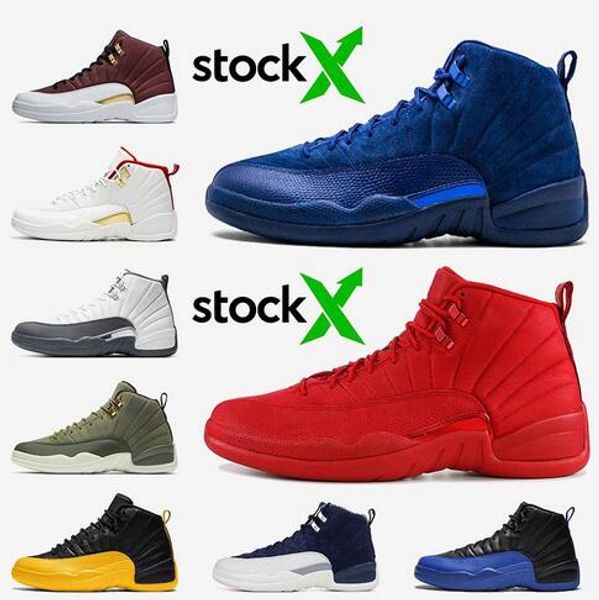 

stock x 12 12s basketball shoes og men shoe doernbecher fiba reverse taxi game royal french blue mens trainers trainer sports sneakers 7-13