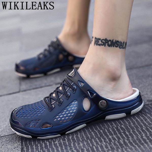 

sandalias hombre casual men summer shoes brand outdoor sandals italian mens sandals summer designer shoes men erkek ayakkabi, Black
