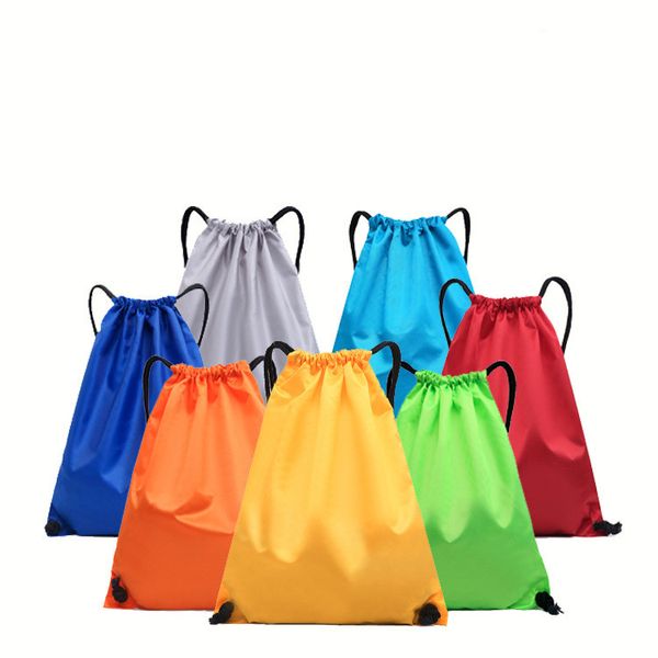 

polyester 43x34cm drawstring gifts bags wedding christmas party favors packaging bag jewelry pouches backpack, Pink;blue