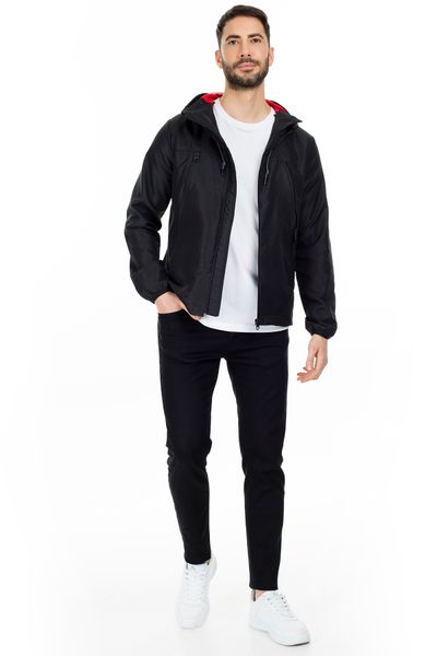 

buratti hooded coat male coat 497santa, Black