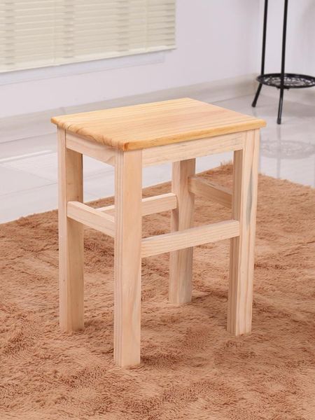 

small wooden stool home solid wood small bench dining table stool high