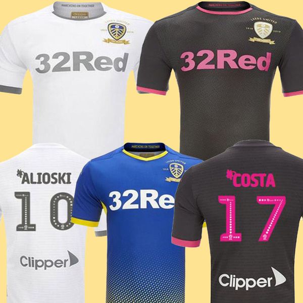 

19 20 Leeds United home soccer jersey COSTA PHILLIPS Celebrates Centenary 2019 2020 BAMFORD CLARKE ROOFE ALIOSKI Men Kids kit football shirt