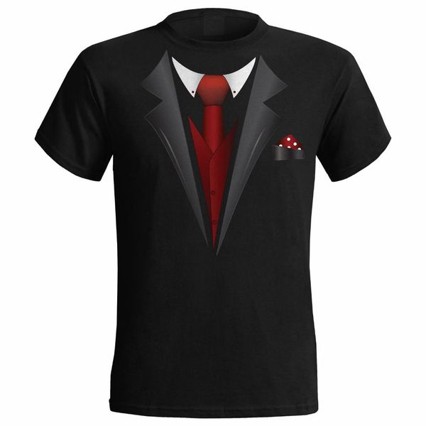 

tuxedo fancy dress stag party tux t- shirt mens small - 5xl brand new t shirts, White;black
