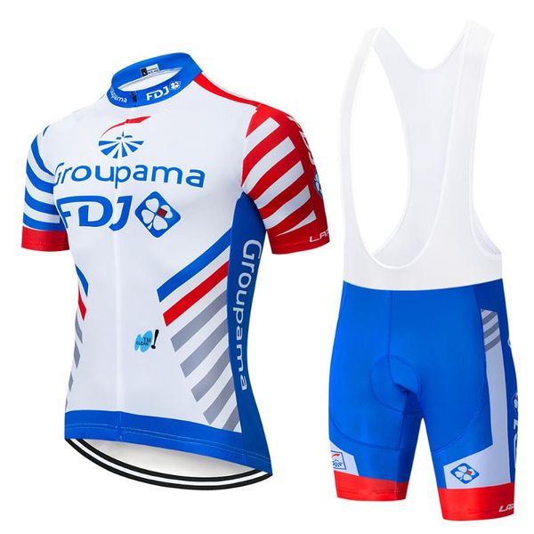 

2020 pro team fdj cycling jersey 9d bib set mtb uniform bike clothing quick dry bicycle wear clothes mens short maillot culotte, Black;blue