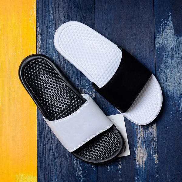 

men women designer benassi ultra slippers black white pink for summer beach l shower room indoor non-slip mens sandals