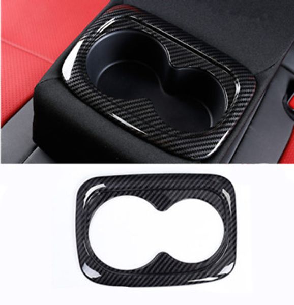 

carbon fiber water cup holder frame cover trim for honda civic 10th 2016-2018