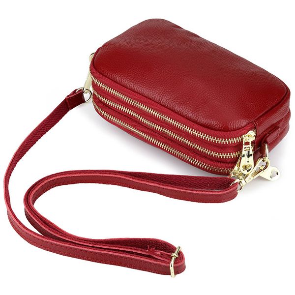 

три молнии дамы клатч 2020 новая женская сумка верхний слой кожа сумка кожа кросс-боди