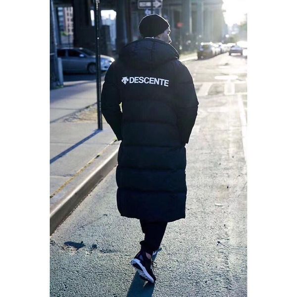 

18fw descente thicken outdoor down jackets luxury casual simple winter warm down coat fashion street outerwear windproof hfttyrf025, Black
