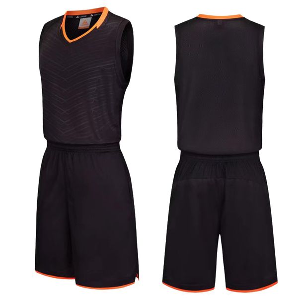 

2020 mens customizable diy polyester comfortable sportswear basketball uniforms sports training college basketball jerseys, Black