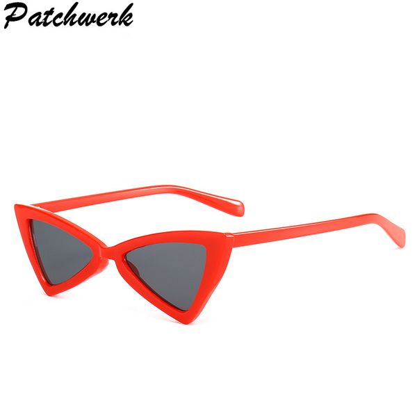 

new triangle sunglasses women cat eye sun glasses ladies 2019 small black fashion shades oculos feminino, White;black