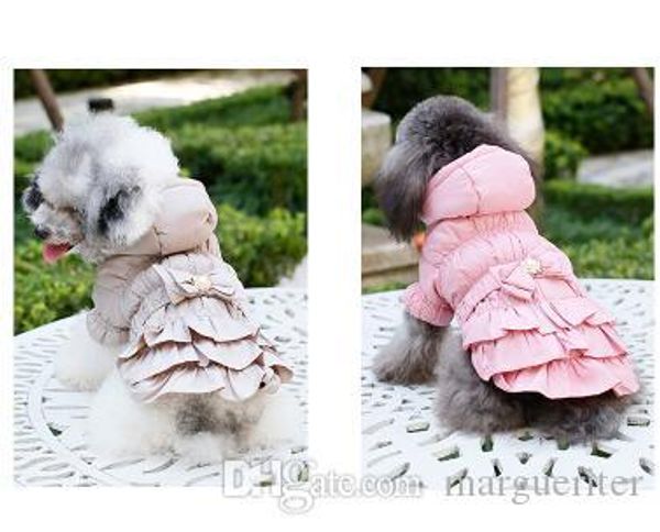 

собака толстовка пальто британский стиль одежда для собак осень зима теплая утолщение хлопок модная куртка розовый хаки