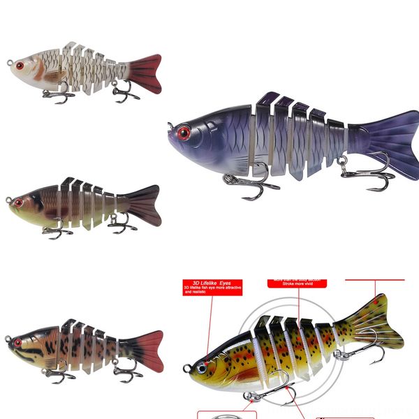 

r21at fishing ball hard 10cm bait built-in steel luya bionic bait long sfake bait