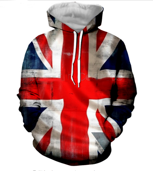 

new fashion cool sweatshirt hoodies 3d print mens womens casual american flag style streetwear clothes rl0184, Black