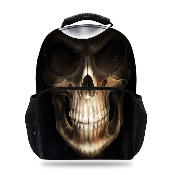 

15inch cooler character backpack for school gils boys skull backpacks for children teens