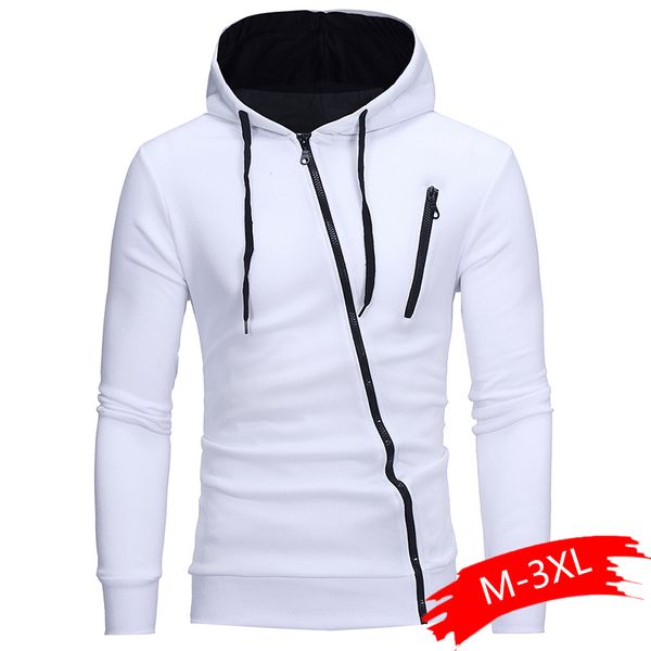 

2019 autumn fashion casual solid hoodies men/women polluver sweatshirt men hooded hoodie pullover zipper blouse plus size, Black