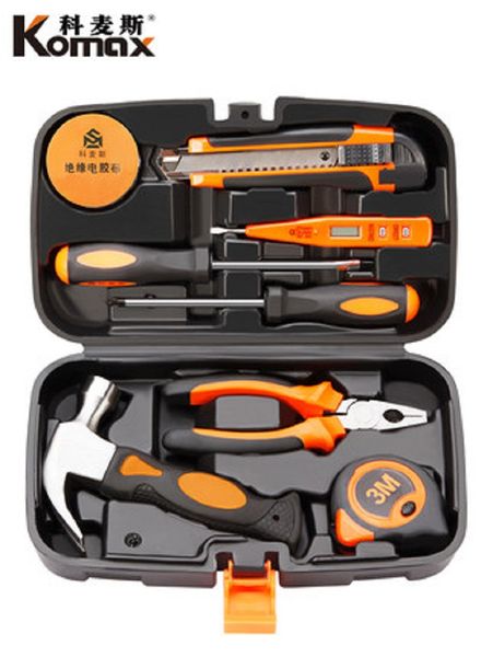 

brneaci household hand tool set hardware electrician special maintenance multi function toolbox wood set