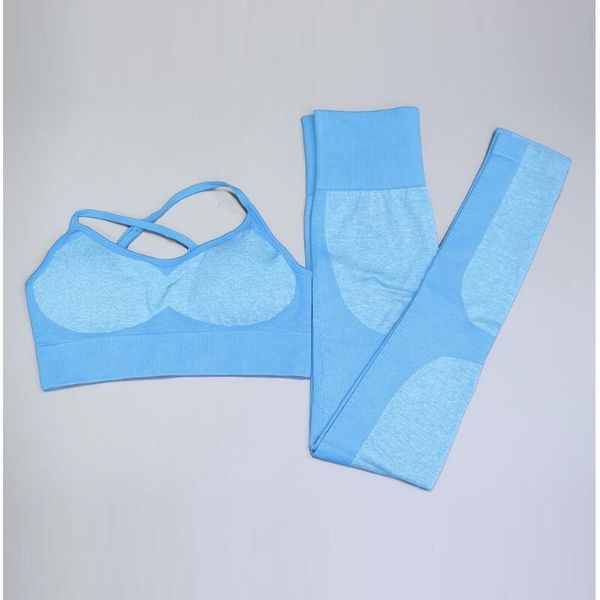 

2 pcs/set sports suits seamless yoga set fitness clothing sportswear high waist women gym leggings tights padded push-up bra, White;red