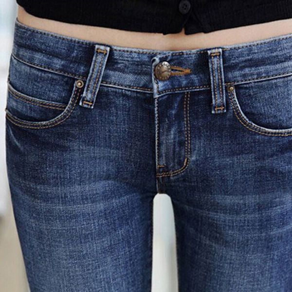 

новые джинсы мода sexy slim fit джинсы женщин карандаш брюки осень узкие брюки для lady winter femme plus размер джинс, Blue