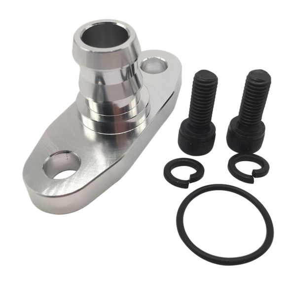 

2" billet alloy oil drain flange set for 18mm barb garrett t3 t4 t04b
