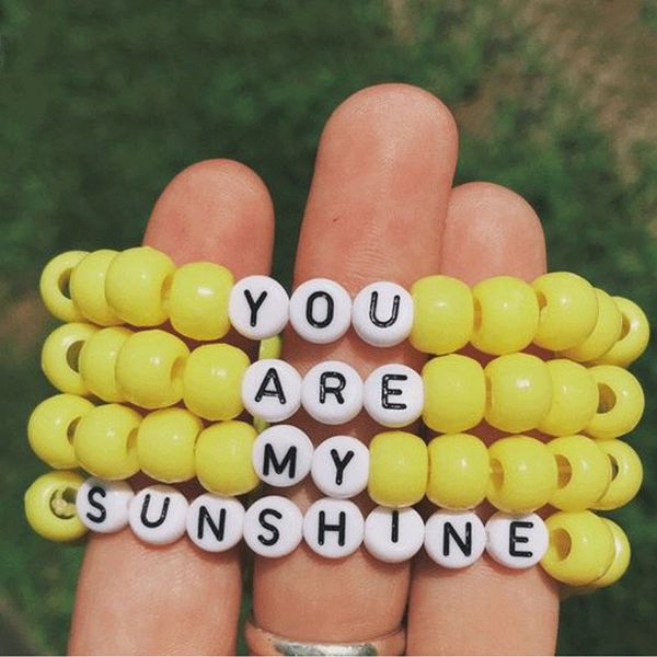 

maxi vsco девушка письмо браслет из бисера vsco дружба и любовь красочные бисера браслеты вы мое солнце honey письмо из бисера браслеты, Black