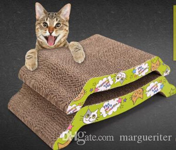 

pet cat corrugated paper scratcher s shape m shape arch bridge cat scratching board kitten cardboard interactive toy