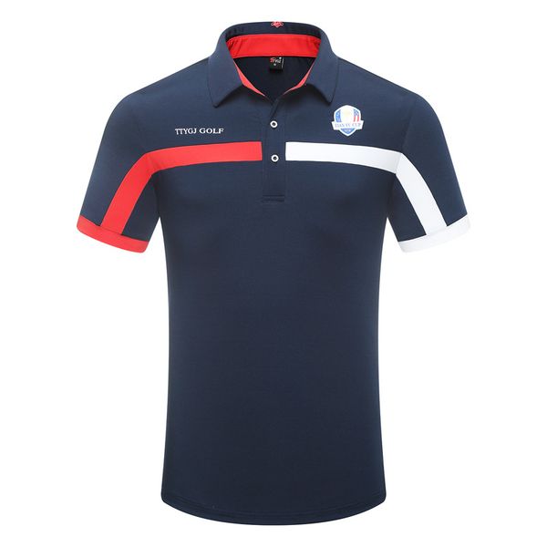 

mens summer short sleeve golf shirts breathable training sports shirts male quick dry turn down neck tennis sportswear d0653