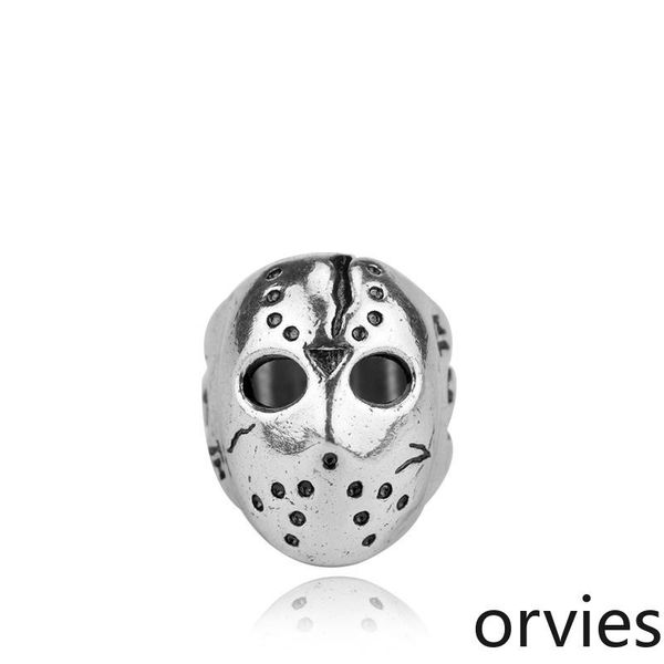 

2020 designer european and american jewelry big fashion black friday jason mask ring, Silver
