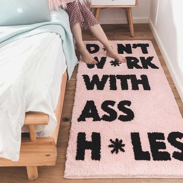 Cute Bedroom Area Rugs Princess Room Soft Bedside Blanket Bathroom Antiskid Mats 70 160cm Carpets For Living Room Decor Carpet Carpeting Companies