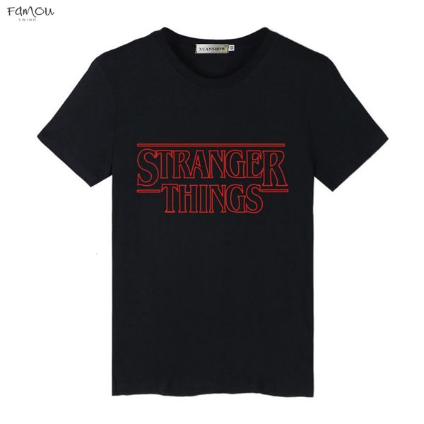 

T-Shirt 2019 Summer Womens Stranger Things Letter Printed Shirt Casual Female Tops Short Sleeve Fashion Women Clothes