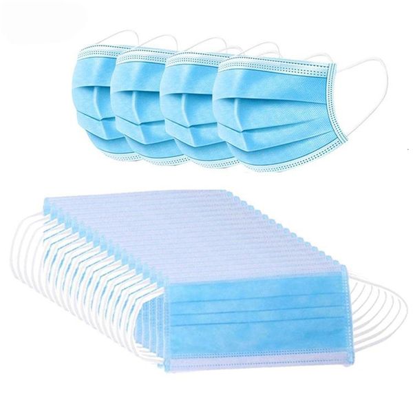 

dhl ship 1vxs mass stock wholesale pollution earloop 3 ply non woven face masks manufacturer with hood mask filter black blue 4x2r