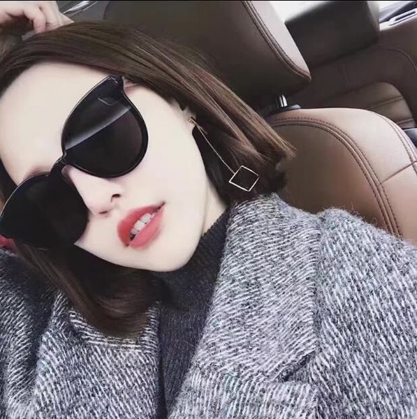 

round face sunglasses women's fashionable new personality big frame blue sea legend sunglasses women's round face, Silver