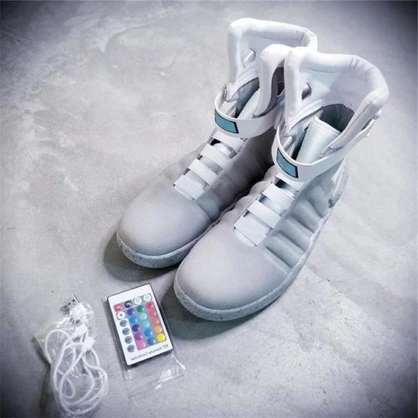 

2019 air mag назад в бђдђее веие емно-еѬе кѬоовки marty mcfly led shoes еѬне mag кѬо, Black