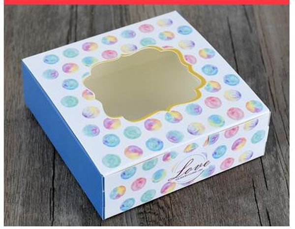 

10шт крафт 4 кекс коробка упаковка бумаги картон крафт торт коробка с прозрачным окном пвх кекс 4 отверстия подарочная упаковка ремесло