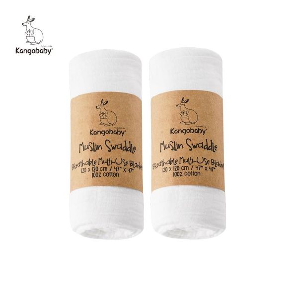 

blankets & swaddling kangobaby plain white super soft breathable baby muslin pographic background blanket