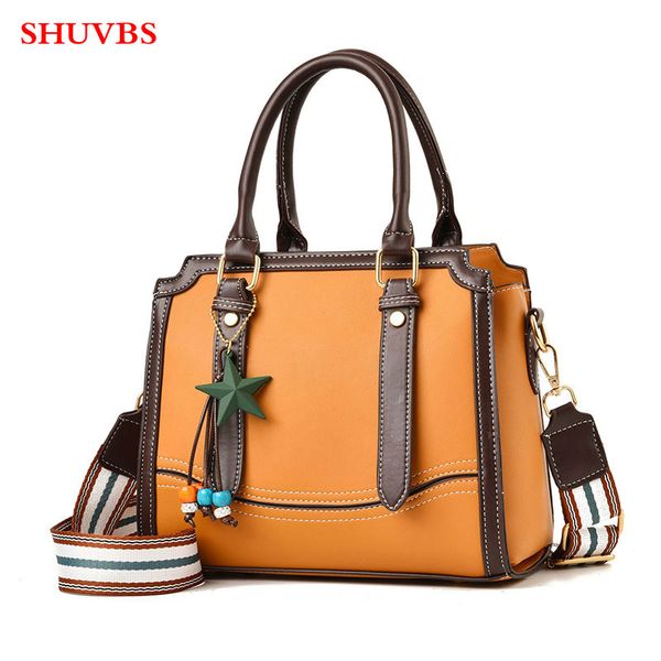 

shunvbasha women handbag 2019 fashion leather women handbag new belt decorative ladies casual messenger bag