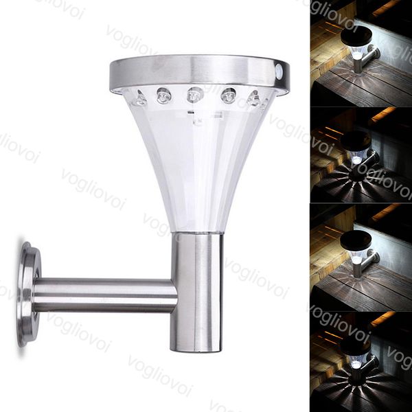 

solar security lights motion sensor 13leds cool white stainless steel abs waterproof for outdoor terrace garden corridor dhl