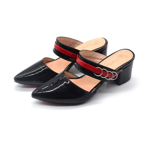 

2020 spring pumps work high-heeled shoes pointed office elegant women's wedding shoes dames schoenen plus size 35-43, Black