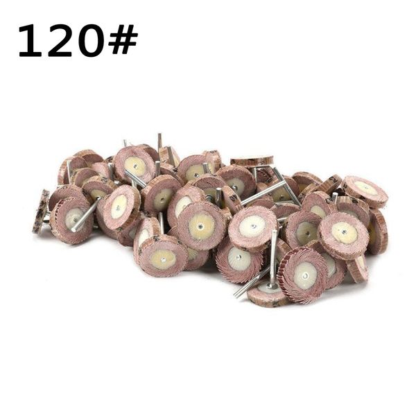 

120-320 grit 25mm dia t type flap sanding wheel grinding polishing tool 50pcs