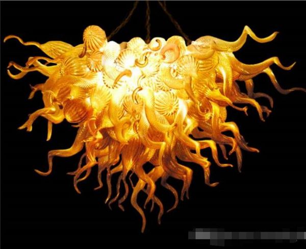 

home lobby modern design amber chandelier lamp led saving light source style murano glass vintage chandeliers lighting