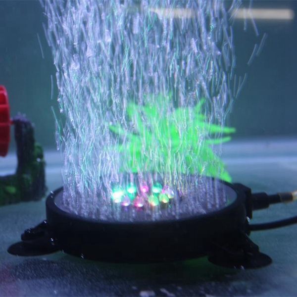

aquarium fish tank led diving lighting decorative floodlight round bubble light (eu plug) other aquarium fish