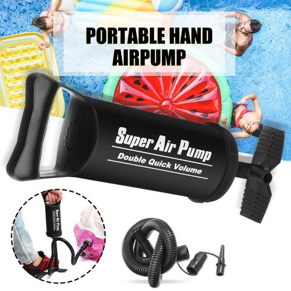 

audew 750cc inflatable double action two way air pump mini hand pump for inflating airbeds or large inflatables