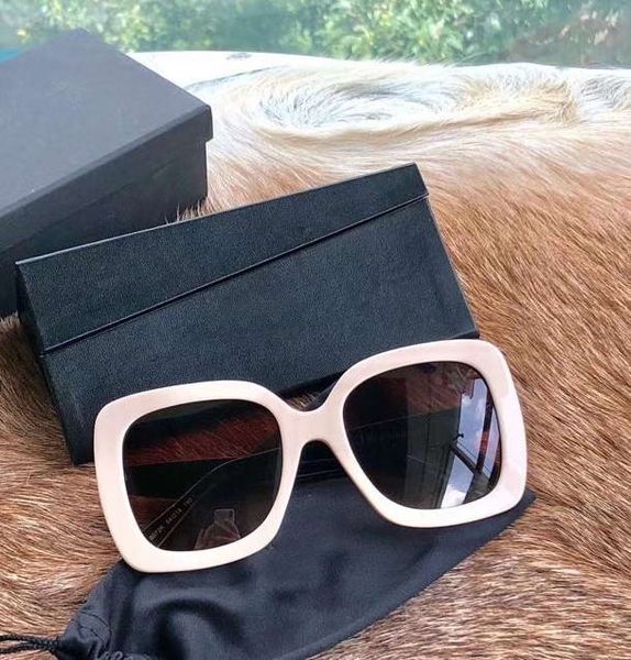 

мода увеличенные солнцезащитные очки beige brown затененные очки sonnenbrille дамы солнцезащитные очки отдыха оттенки новая wth коробка, White;black