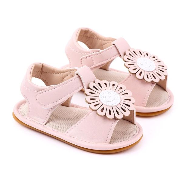 

2020 summer new cute girls princess sandals baby-play flowers sandals baby shoes summer leather clogs, Black;red